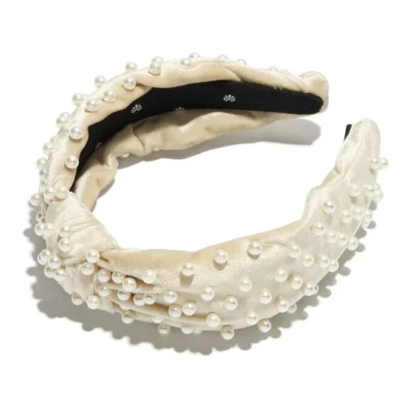 NWOT Lele Sadoughi IVORY PEARL HEADBAND - Picture 2 of 6